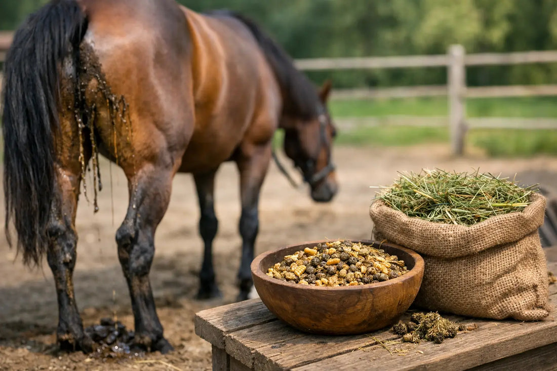 Pferd Kotwasser durch Futter - was hilft?