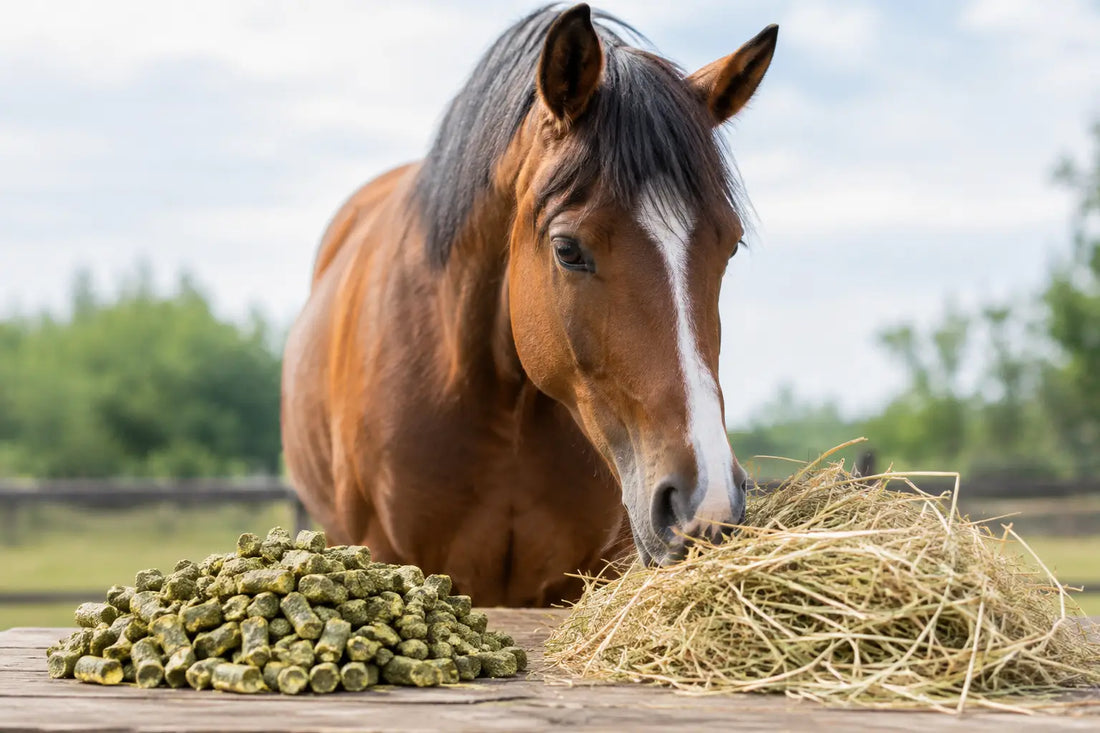 Grasbrok versus hooi voor je paard kiezen