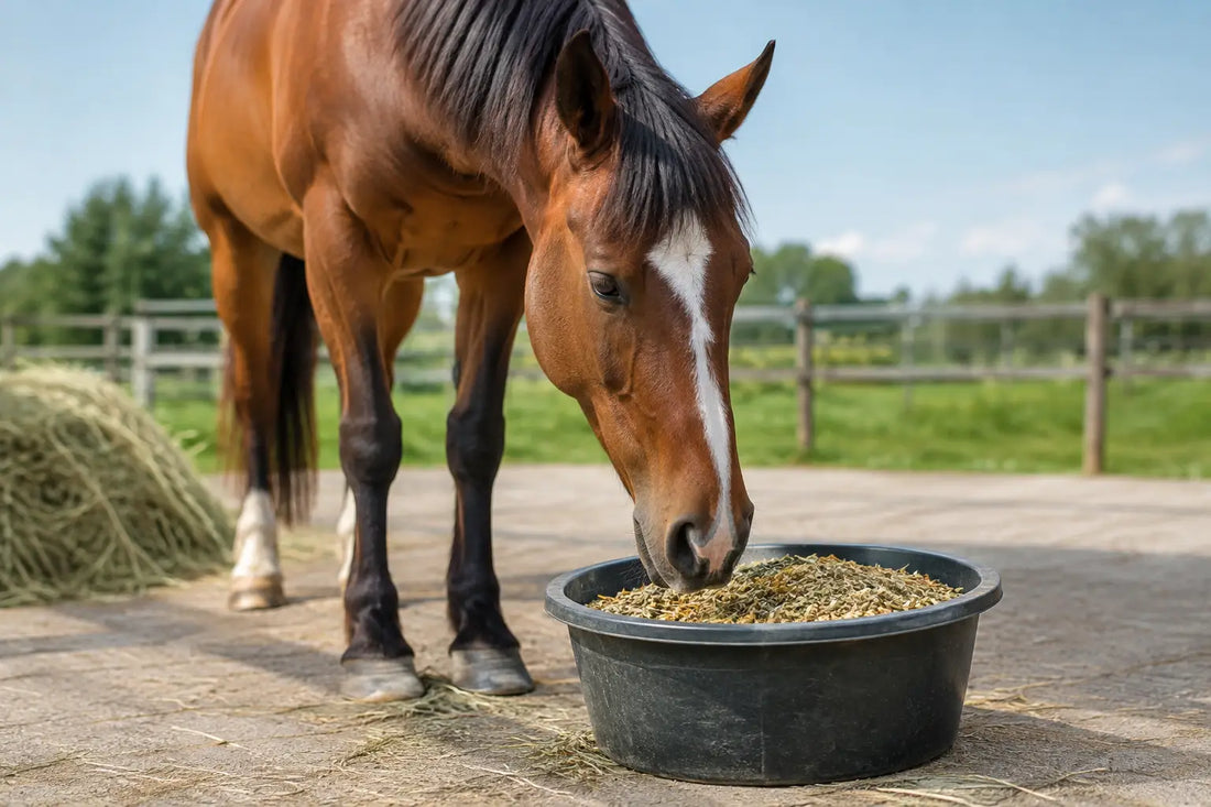 Kan een paard kieskeurig eten? Dit zegt het rantsoen