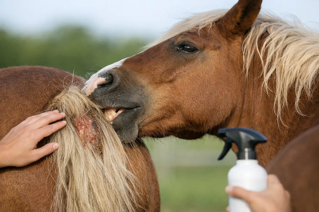 Wat helpt bij een paard met staart en maneneczeem?