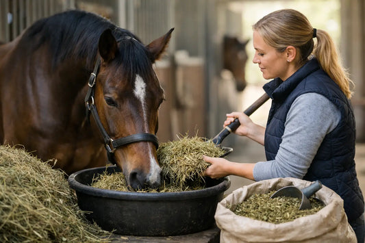 Ruwvoer paard aanvullen: zo pak je het goed aan