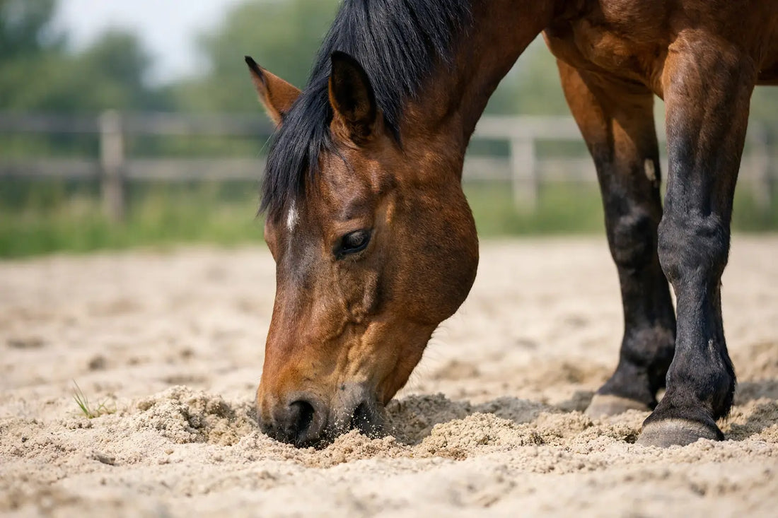 Waarom eet mijn paard zand? Oorzaken en aanpak