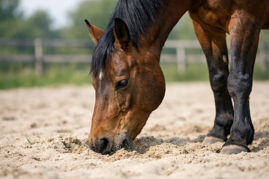 Waarom eet mijn paard zand? Oorzaken en aanpak