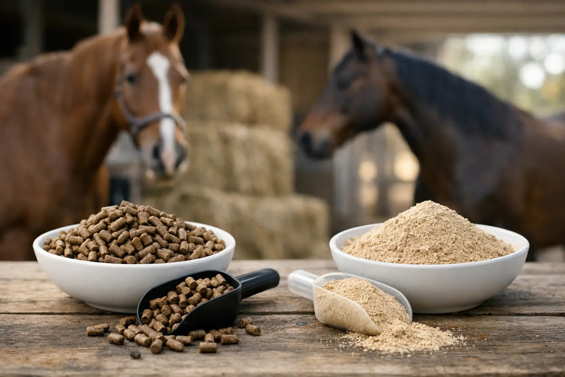 Pelleted Supplements Versus Powders for Horses
