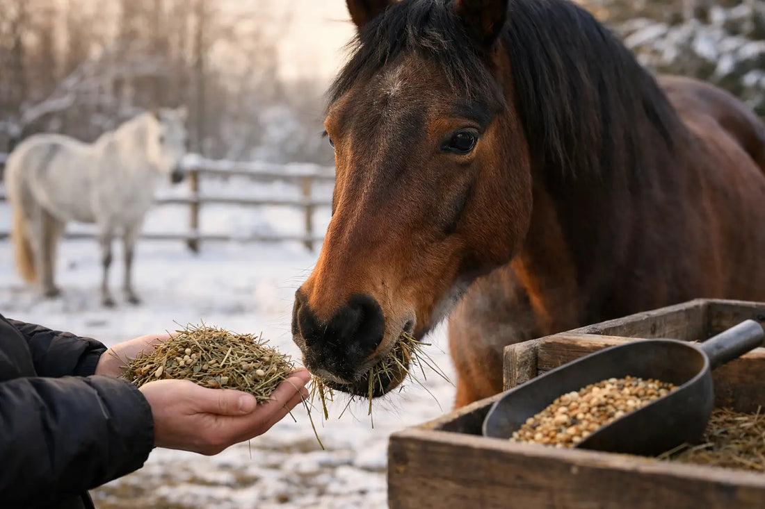 Darmfreundliche Pferdefütterung im Winter
