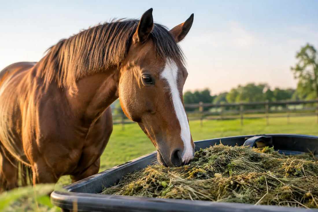 Paardenwelzijn verbeteren begint bij het rantsoen