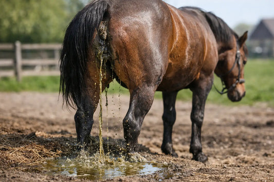 Waarom krijgt mijn paard mestwater? Oorzaken