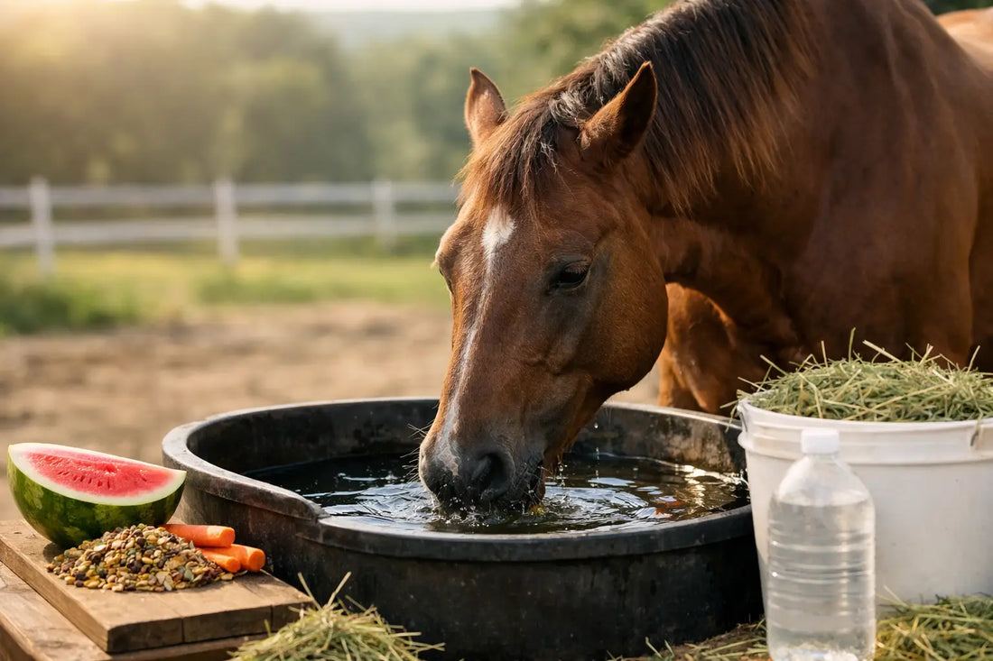 Horse Dehydration Support Nutrition for Hot Days