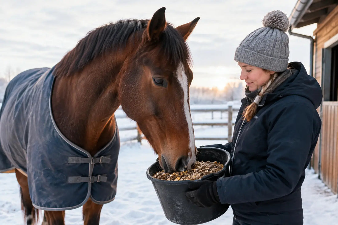 Paard conditie voeren in de winter: zo pak je het aan