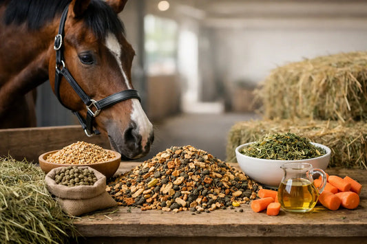 Hoogwaardig paarden rantsoen samenstellen